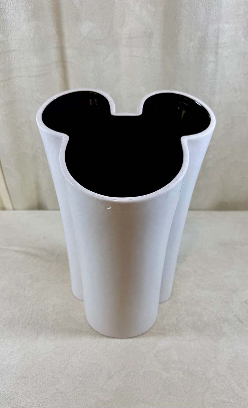 Disney‎ Store Mickey Mouse Silhouette Ceramic Vase or Utensil Holder